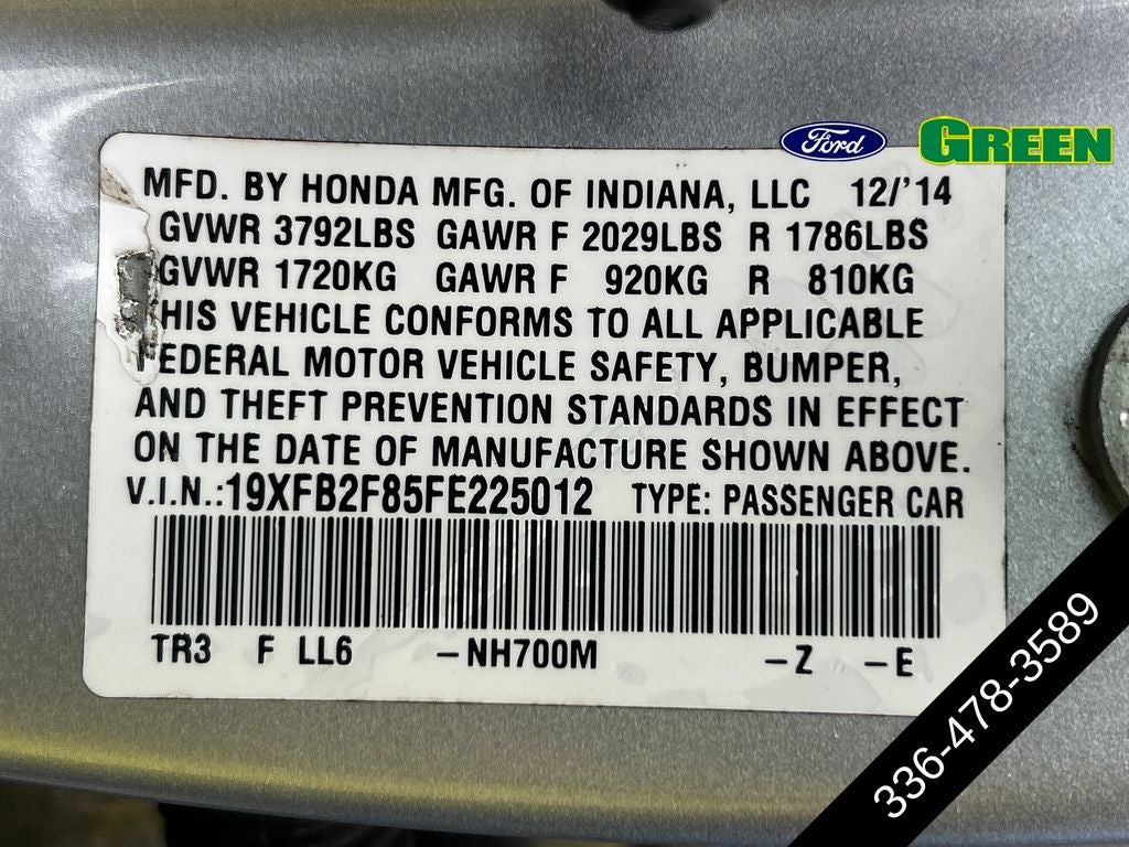 2015 Honda Civic EX
