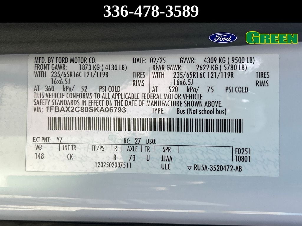 2025 Ford Transit-350 XLT