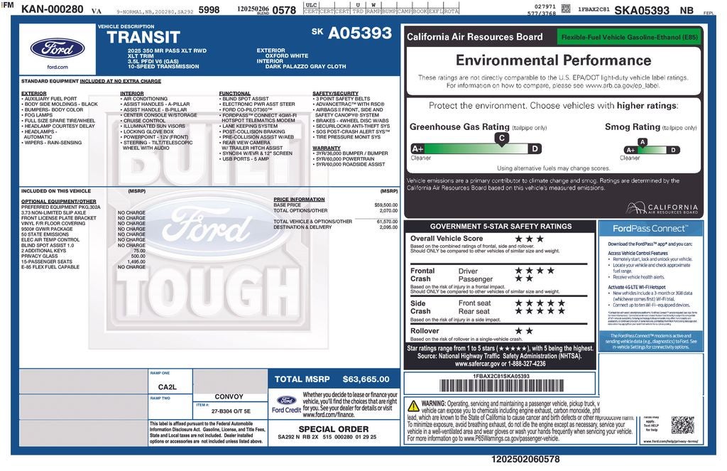 2025 Ford Transit-350 XLT