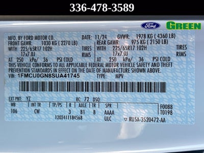 2025 Ford Escape Active