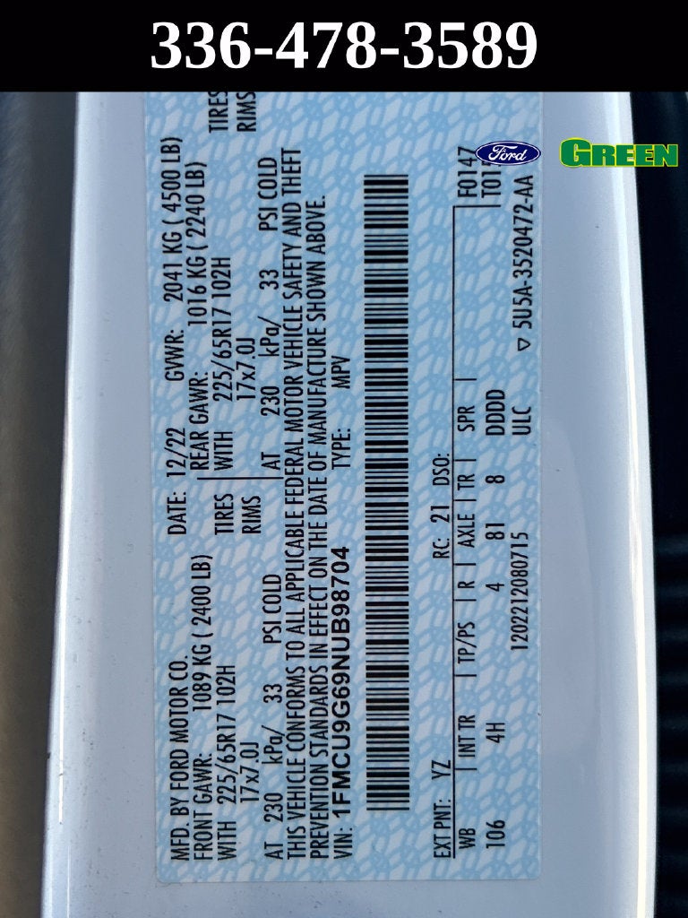 2022 Ford Escape SE