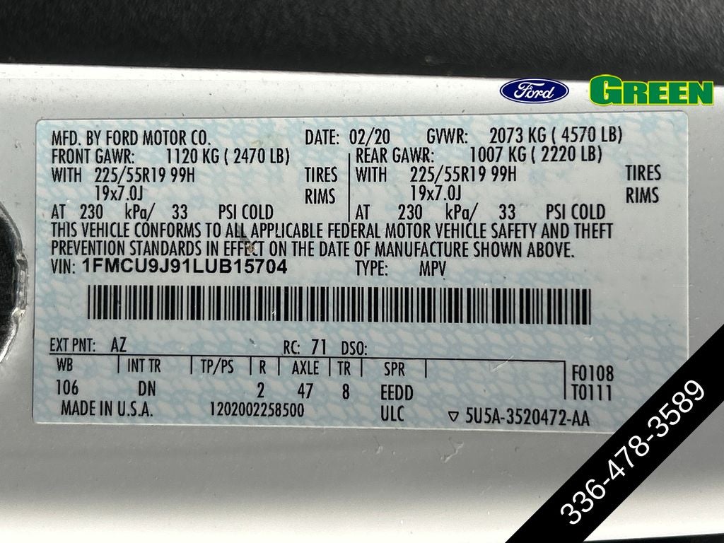 2020 Ford Escape Titanium