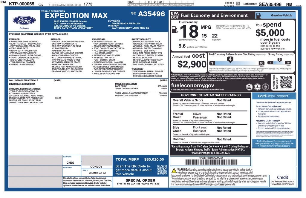 2025 Ford Expedition Max Platinum