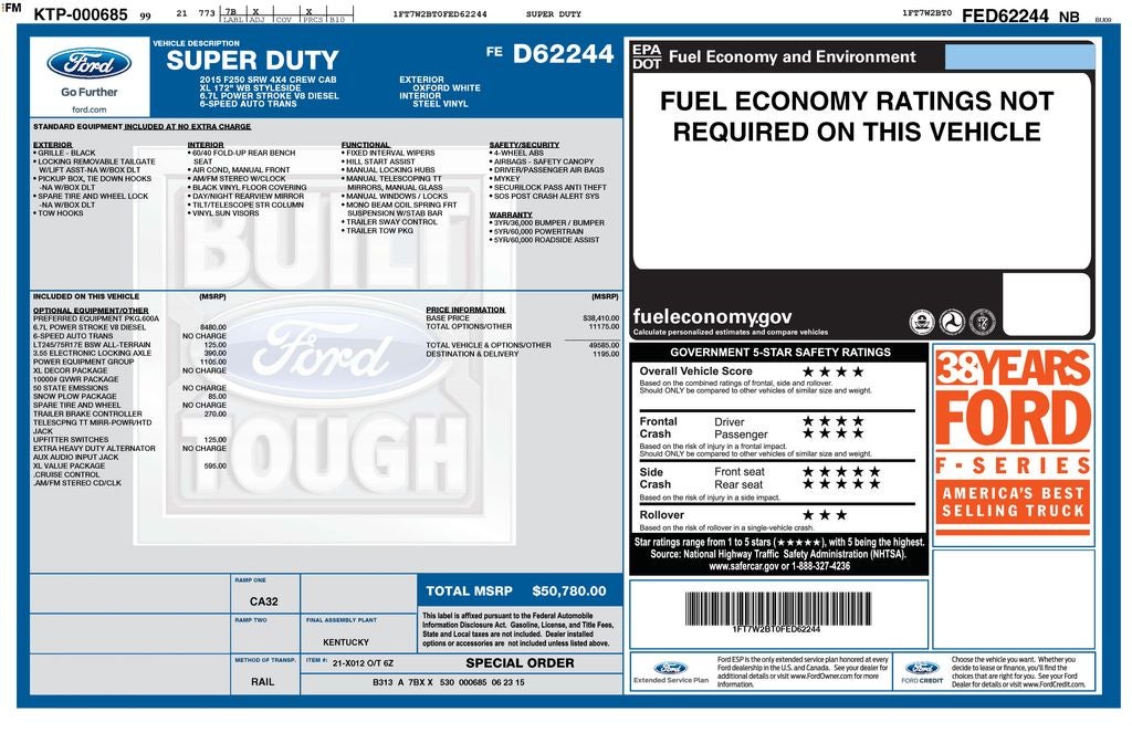2015 Ford F-250SD XL