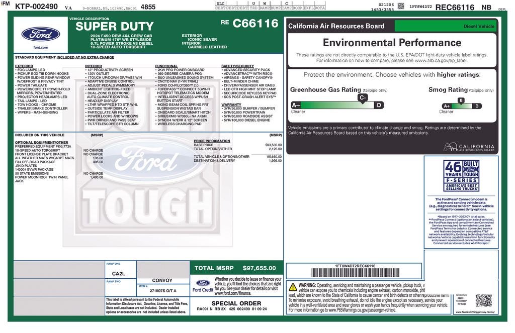 2024 Ford F-450SD Platinum DRW