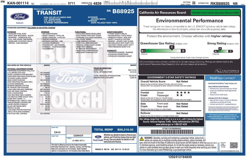 2024 Ford Transit-350 Base