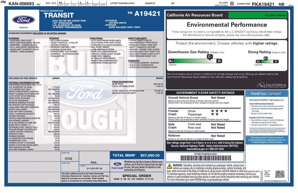 2023 Ford Transit-350 Base