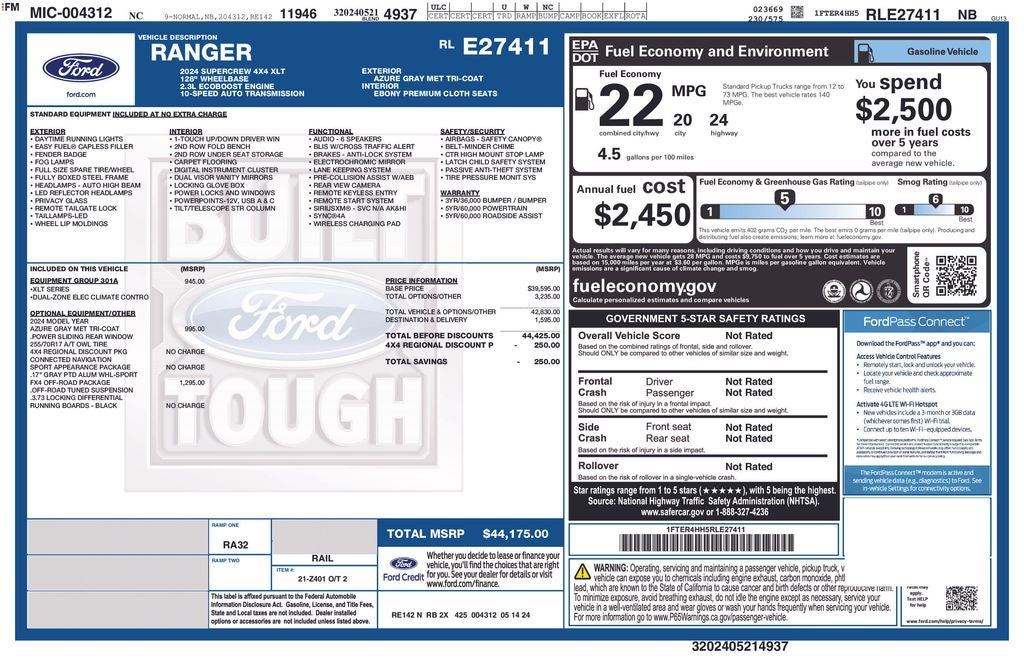 2024 Ford Ranger XLT