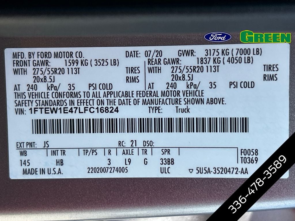 2020 Ford F-150 Lariat