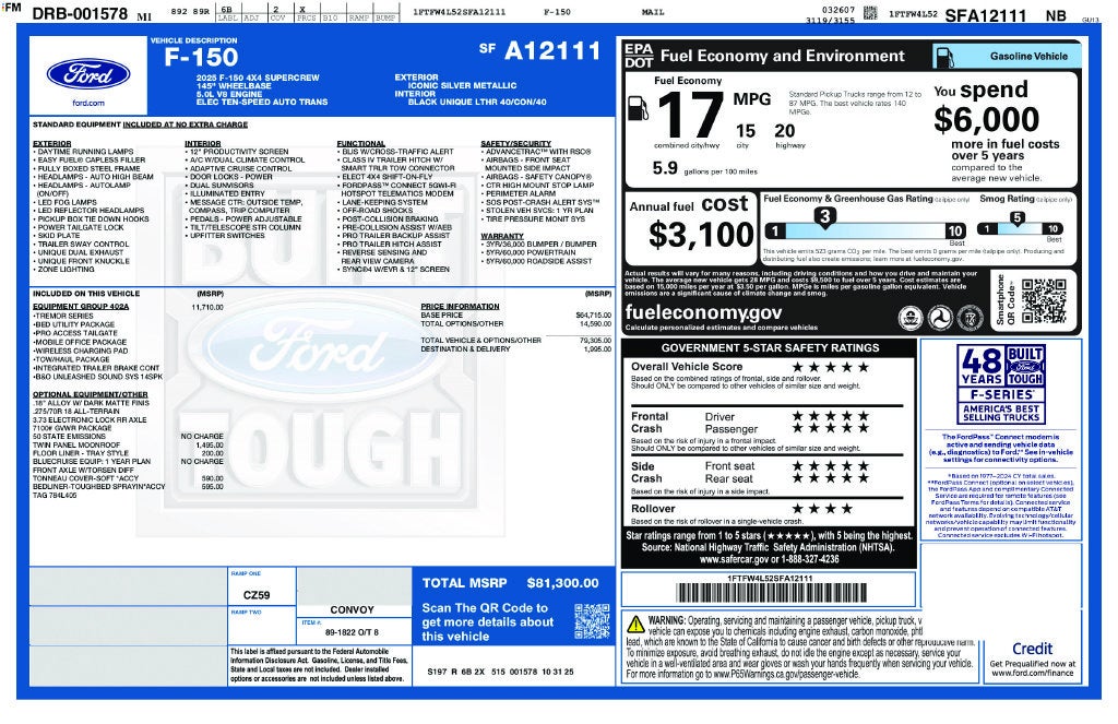 2025 Ford F-150 Tremor