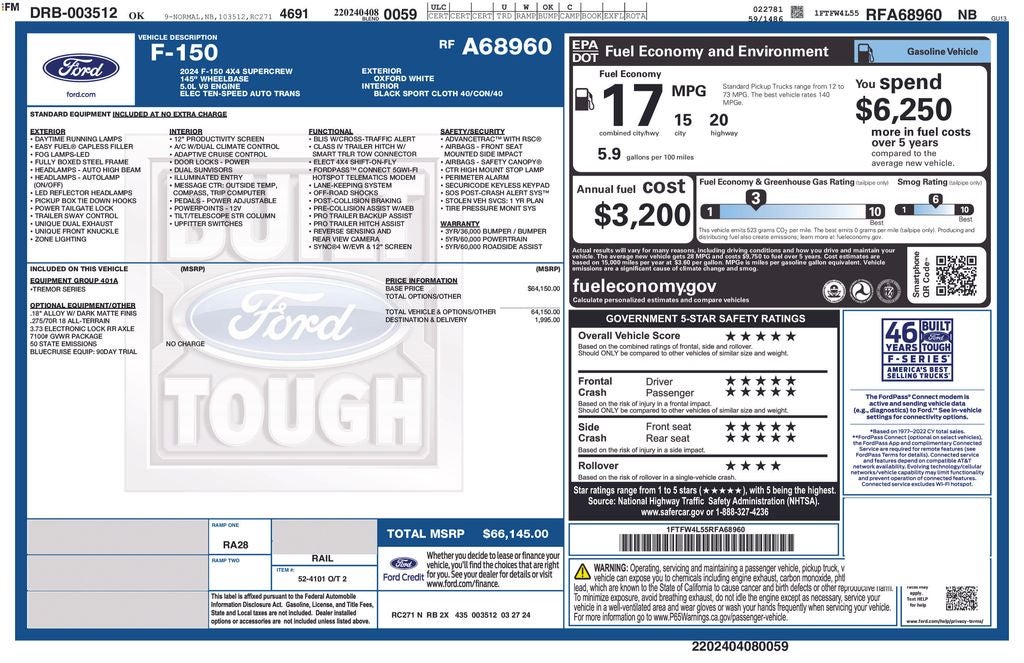 2024 Ford F-150 Tremor