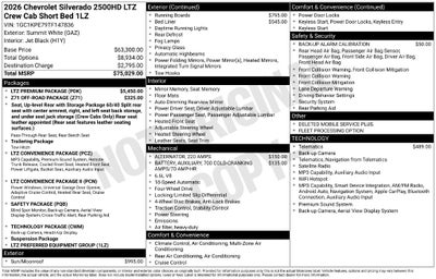 2026 Chevrolet Silverado 2500HD LTZ
