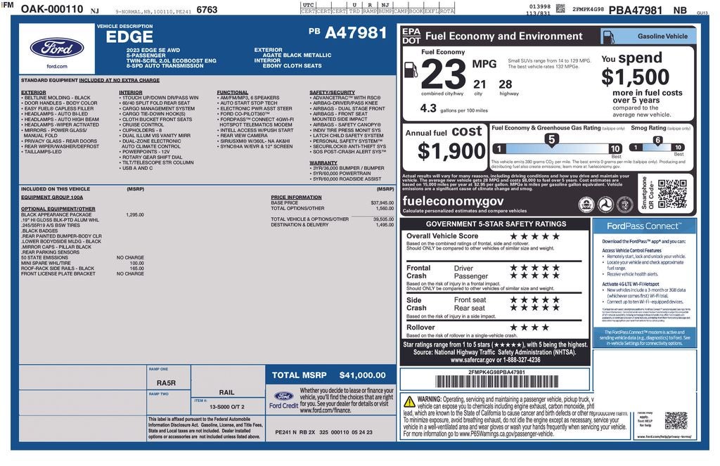 2023 Ford Edge SE
