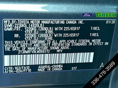 2020 Toyota RAV4 Hybrid XLE