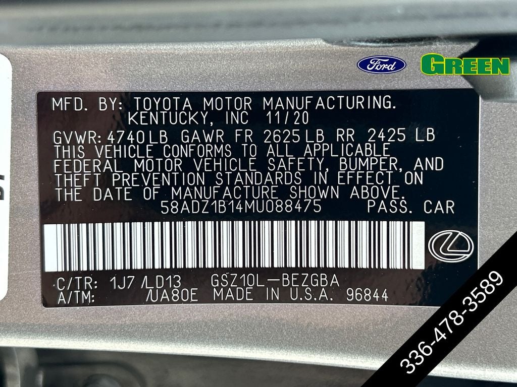 2021 Lexus ES 350