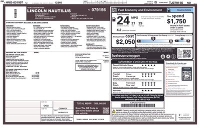 2026 Lincoln Nautilus Reserve