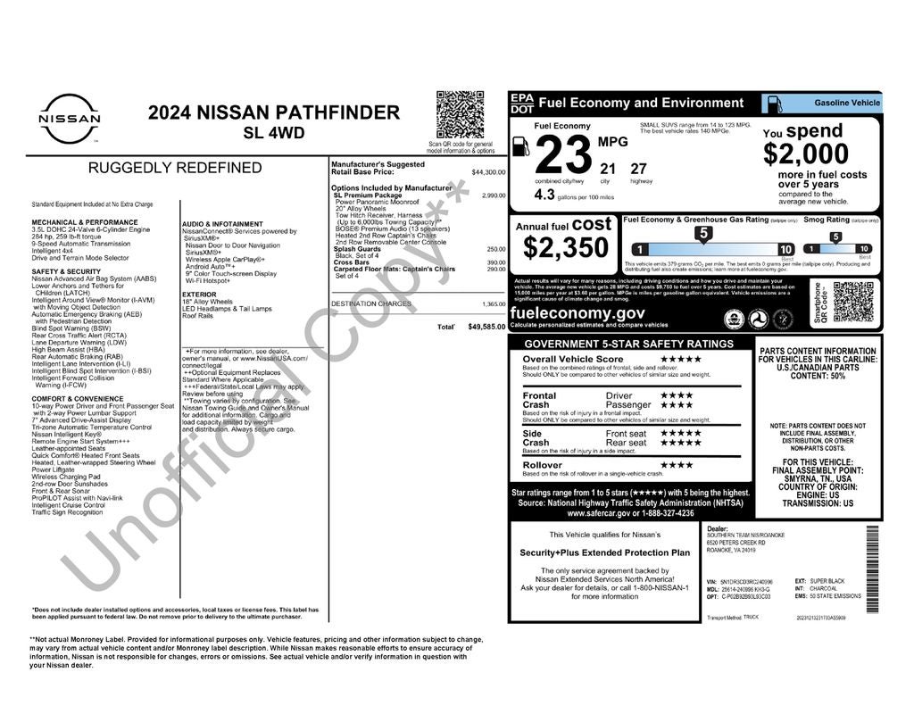 2024 Nissan Pathfinder SL