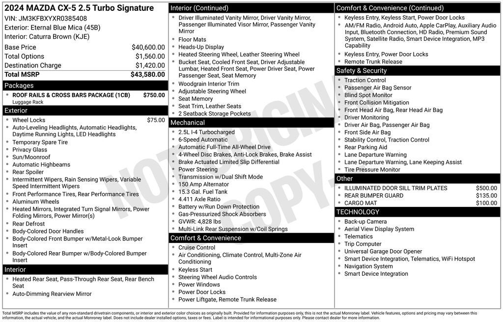 2024 Mazda Mazda CX-5 2.5 Turbo Signature