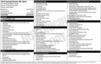 2026 Hyundai Elantra SEL Sport