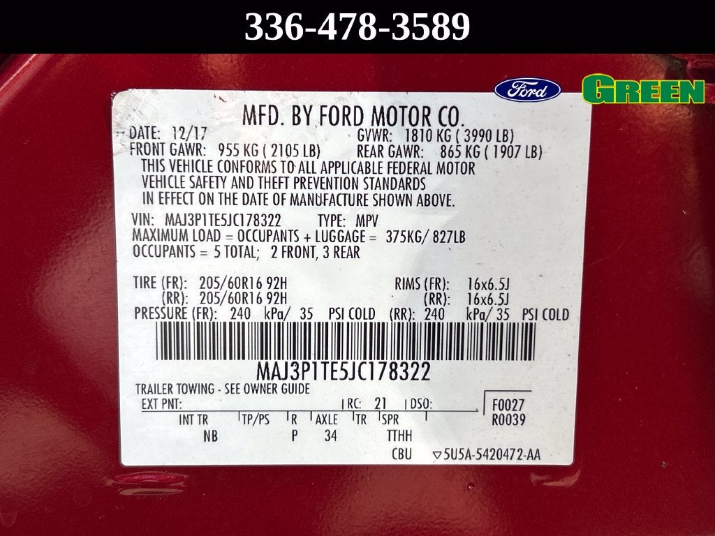 2018 Ford EcoSport SE