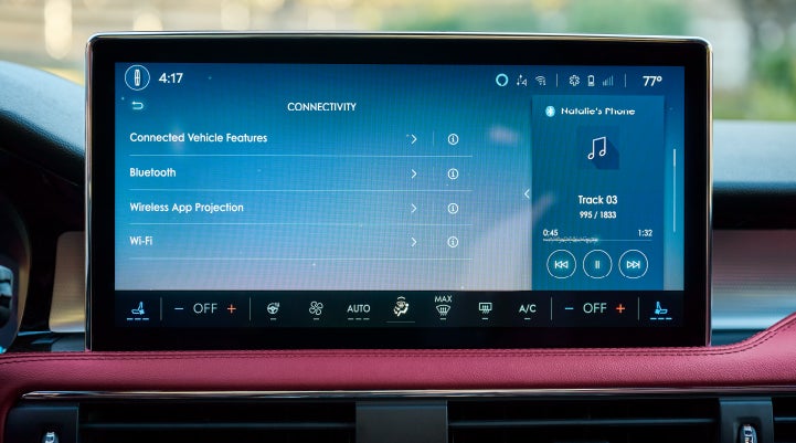 The center display of a 2026 Lincoln Corsair® SUV displays driver information. | Green Lincoln in Greensboro NC