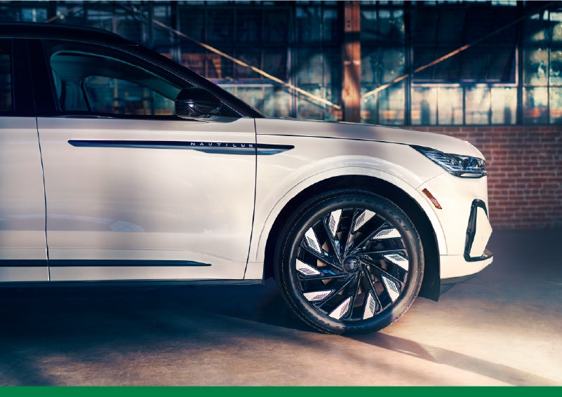 The wheels of the available Jet Appearance Package are highlighted. | Green Lincoln in Greensboro NC