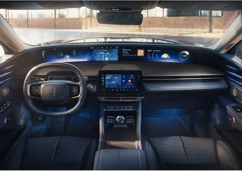 The panoramic display is shown in a 2026 Lincoln Nautilus® SUV. | Green Lincoln in Greensboro NC