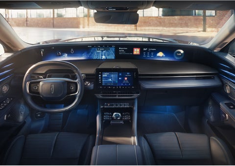 The panoramic display is shown in a 2026 Lincoln Nautilus® SUV. | Green Lincoln in Greensboro NC