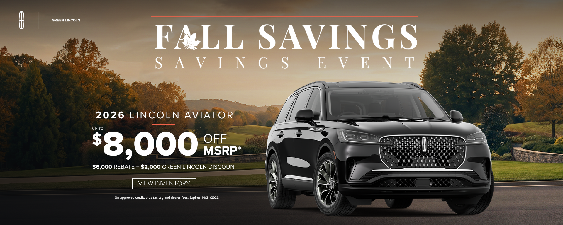 Fall Savings Sales Event