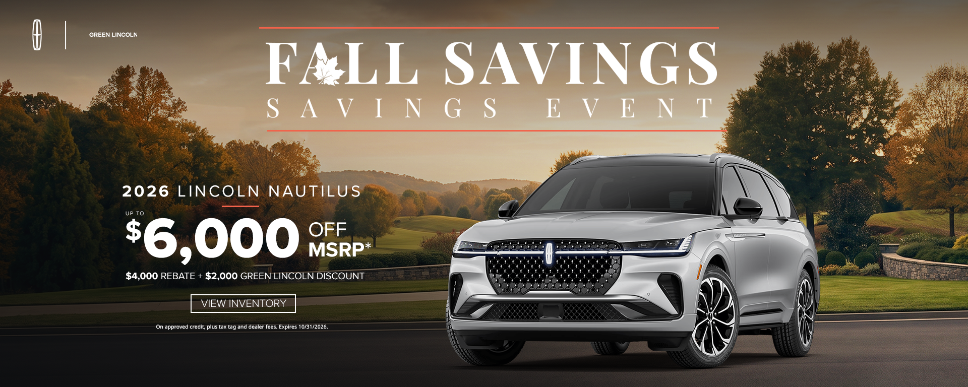 Fall Savings Sales Event