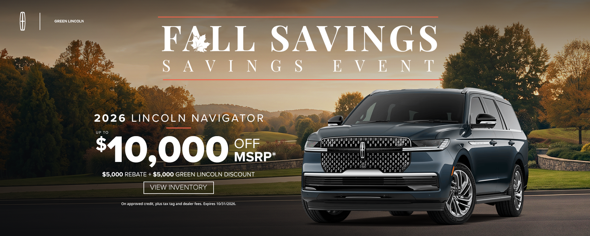 Fall Savings Sales Event