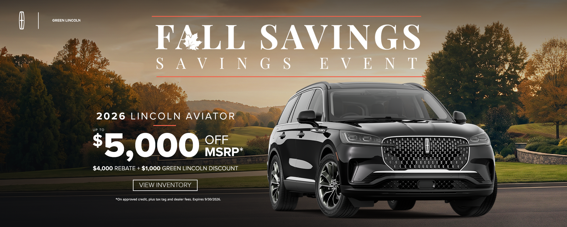 Fall Savings Sales Event