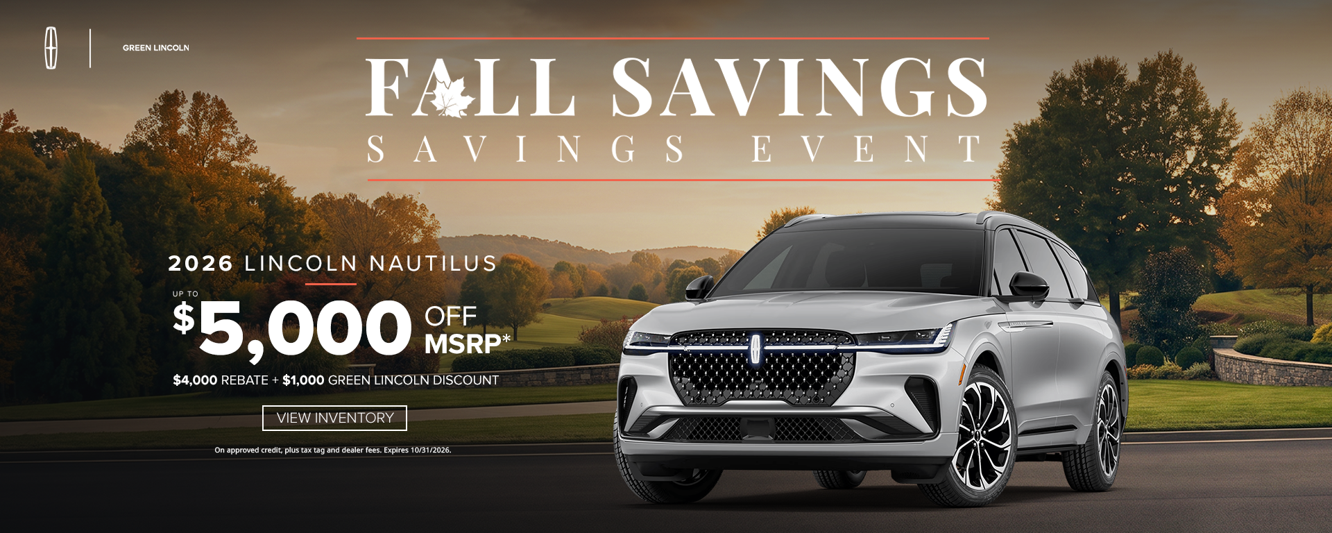 Fall Savings Sales Event