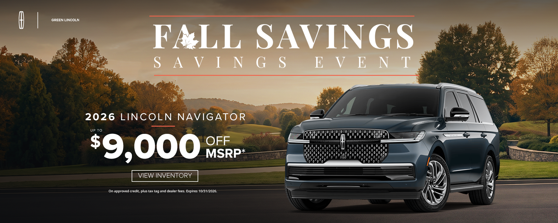Fall Savings Sales Event