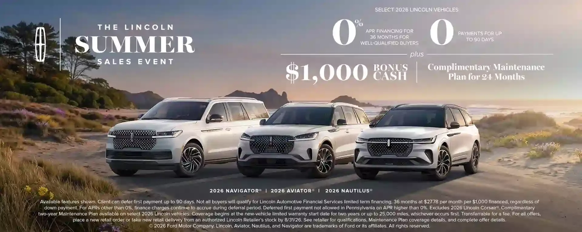 Summer Sales Event at Green Lincoln in Greensboro NC